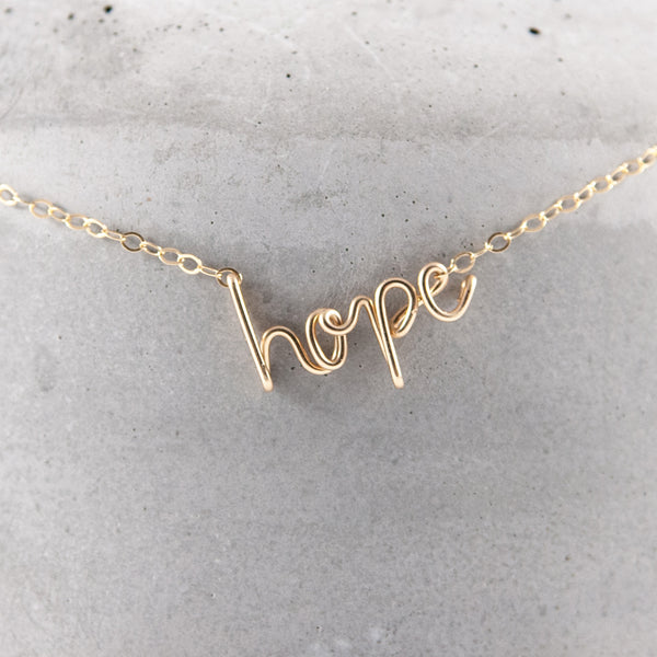 speak it WORD necklace - 14k gold filled - Wired for Freedom